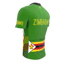 Zimbabwe  Full Zipper Bike Short Sleeve Cycling Jersey